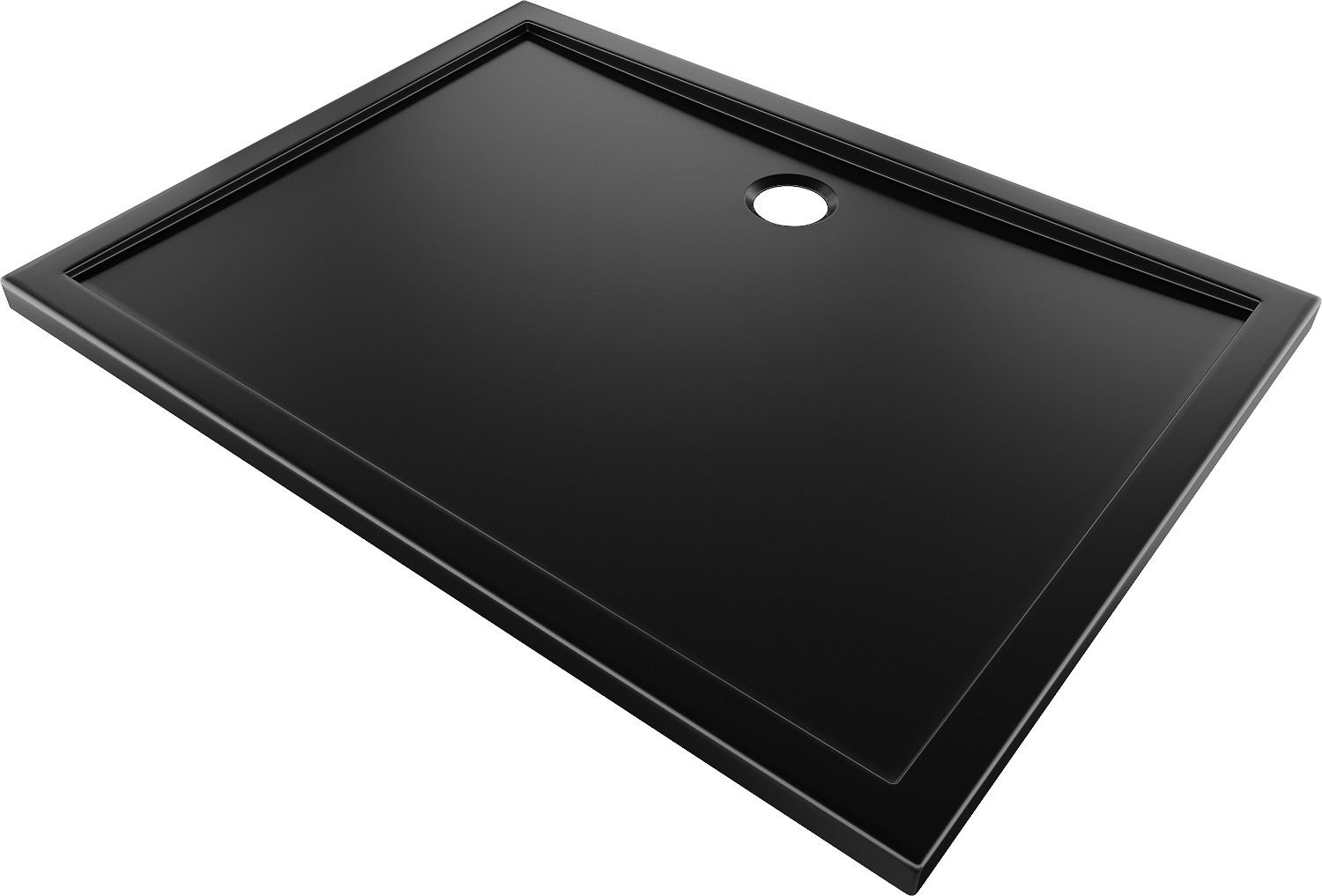 Mexen Flow brodzik prostokątny slim 100 x 120 cm, czarny mat - 46R701012